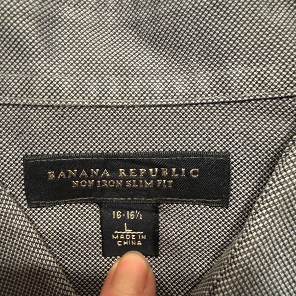 Banana Republic Charcoal Dress Shirt - Picture 3 of 6
